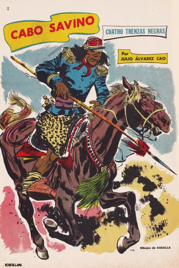 EL PERSONAJE. Viñeta de “El cabo Savino”, historieta lanzada en 1954.