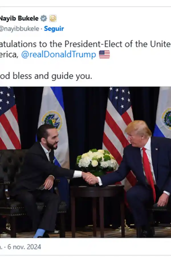 Elecciones en Estados Unidos: Bukele, Bolsonaro, Macron y Netanyahu, los primeros líderes que felicitaron a Donald Trump