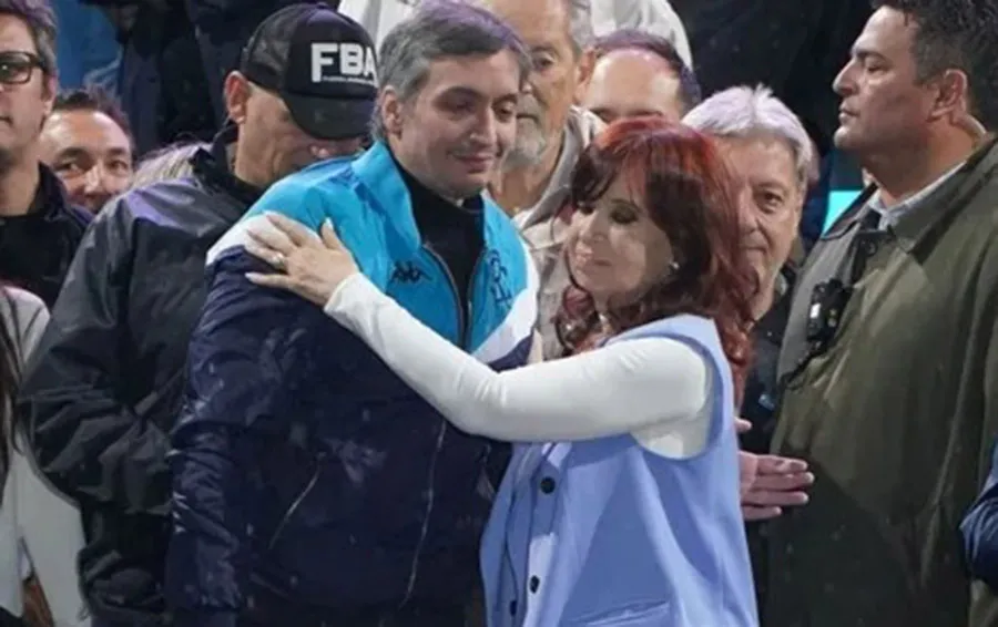 Máximo y Cristina Kirchner.