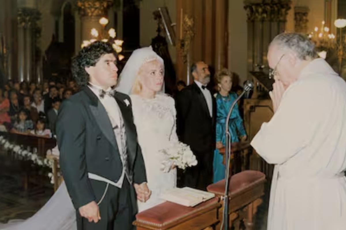 Las fotos del casamiento de Maradona y Villafañe: lujo, excentricidades y mil invitados en el Luna Park