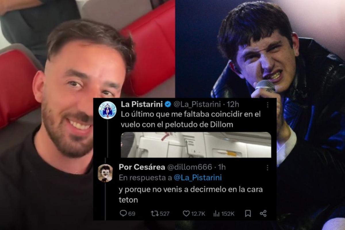 ¿Vos sos Pistarini?: Dillom encaró a un tuitero libertario que lo insultaba por redes en pleno vuelo