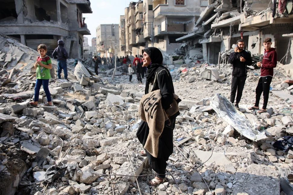 DESTRUCCIÓN. El ataque sobre Jabalia dejó el pueblo en ruinas.