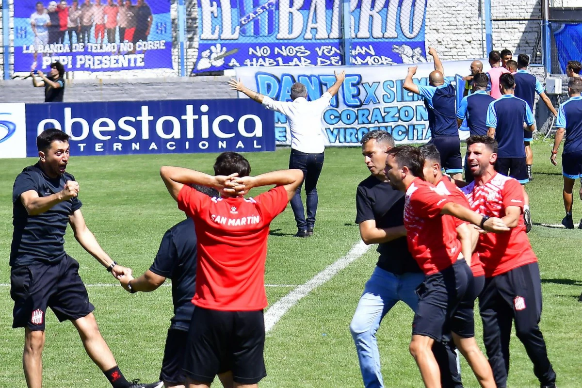 CONTENIDO. Diego Flores se mostró cauto en los festejos por el triunfo de San Martín de Tucumán contra San Telmo.