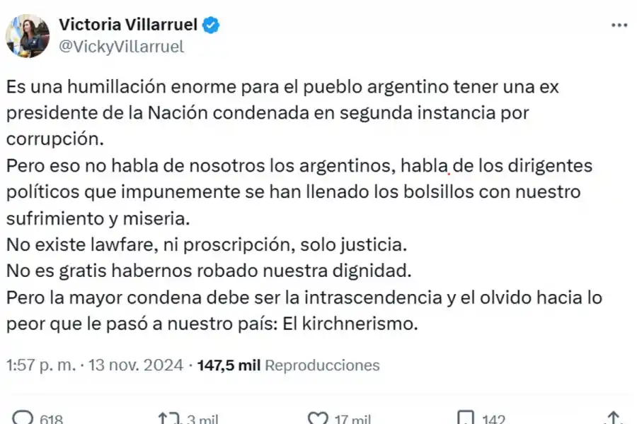 Foto tomada de X/@VickyVillarruel.