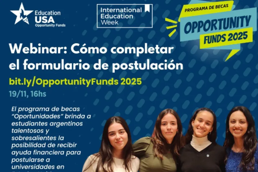 OPPORTUNITY FUNDS 2025. Las becas ya dieron oportunidades a muchas estudiantes argentinas. / INSTAGRAM @embajadaeeuuarg