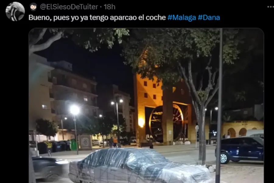 DANA: los ingeniosos métodos de los vecinos de Málaga para salvar sus autos