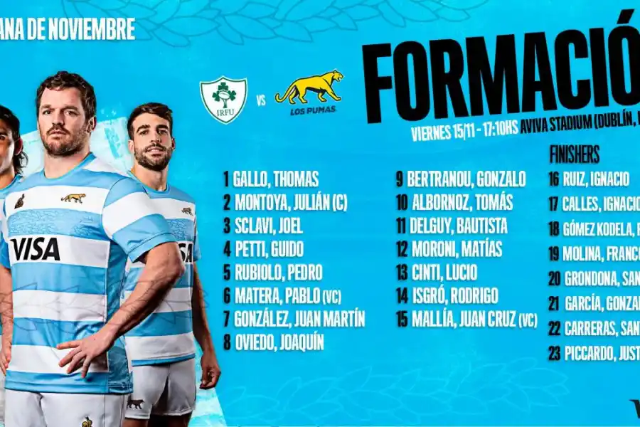 Los Pumas quieren pisar fuerte en Dublín