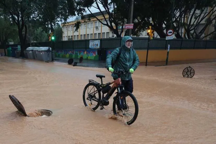 El centro de la ciudad quedó bajo el agua los últimos días.