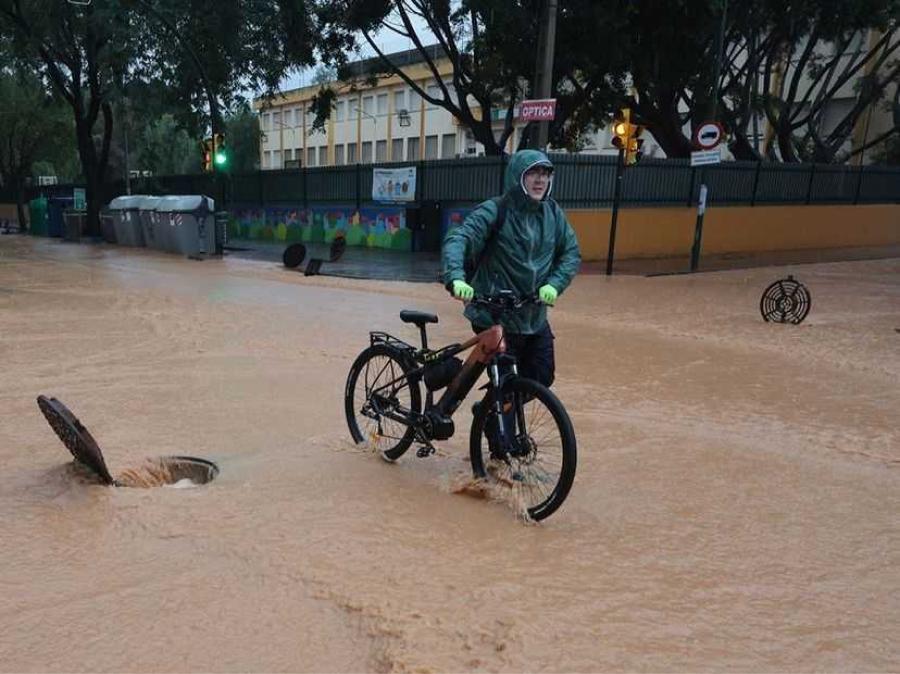 El centro de la ciudad quedó bajo el agua los últimos días.