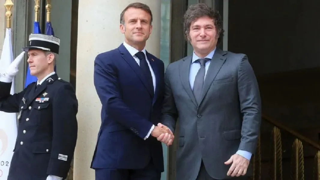 El presidente Javier Milei mantendrá una reunión bilateral con su par francés, Emmanuel Macron, durante la visita del europeo a la Argentina. Foto: Presidencia