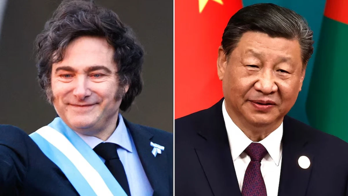 Javier Milei y Xi Jinping.