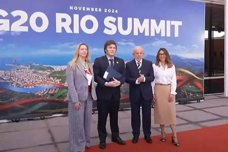 Encuentro entre Milei y Lula da Silva. CAPTURA DE VIDEO