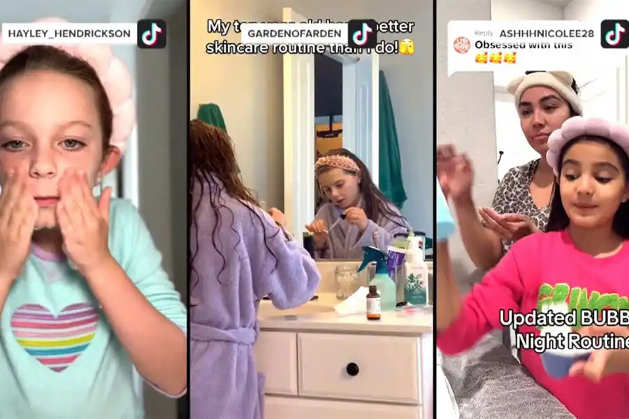 VIRAL. Miles de niñas de todo el mundo se filman y comparten videos mostrando cómo se aplican cremas y maquillaje.