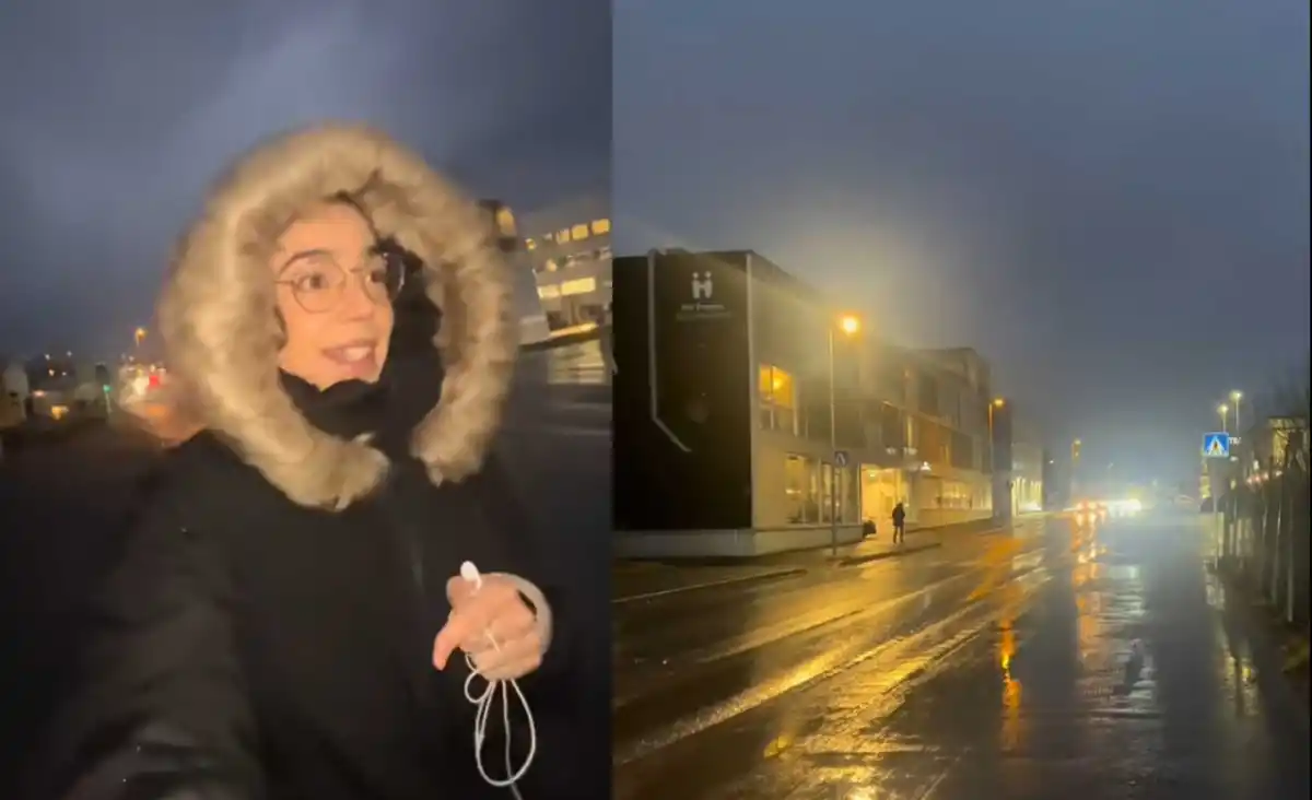 Así se ve la llegada de la noche polar en Tromso a las 14.