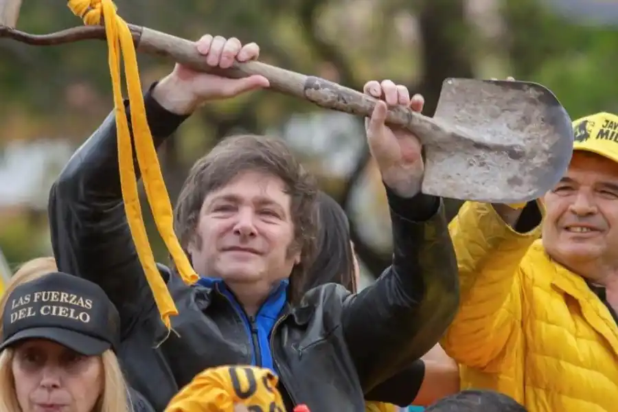 Milei, durante la campaña electoral de 2023.