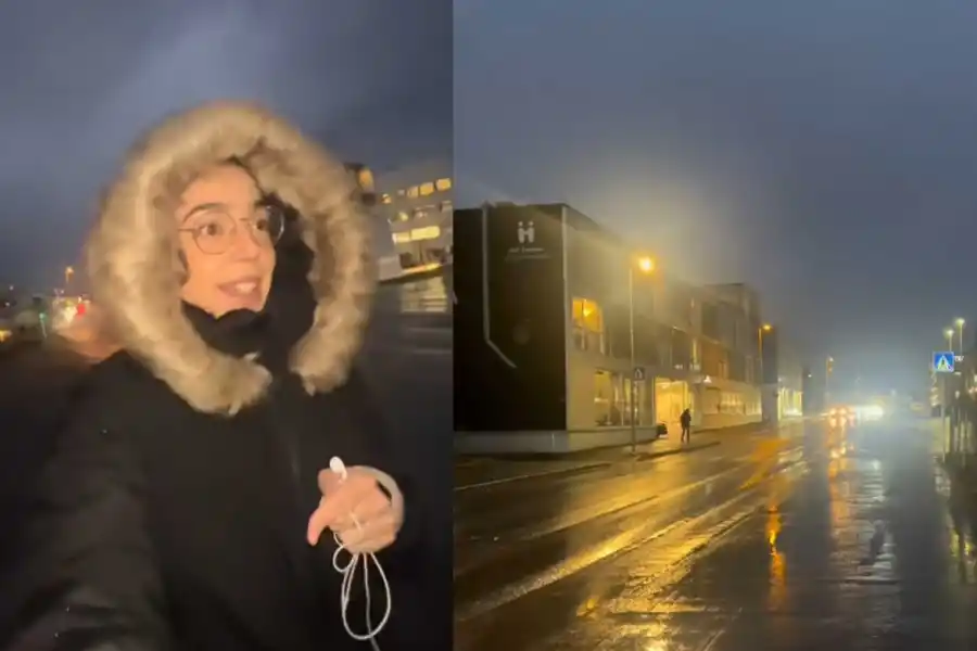 Así se ve la llegada de la noche polar en Tromso a las 14.