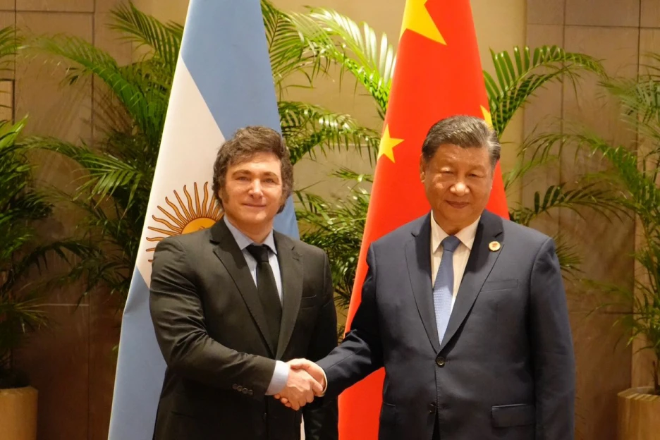 Javier Milei se reunió con Xi Jinping. Foto: X