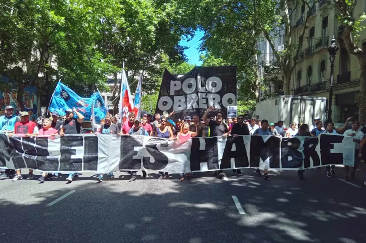 Marcha del Polo Obrero. 