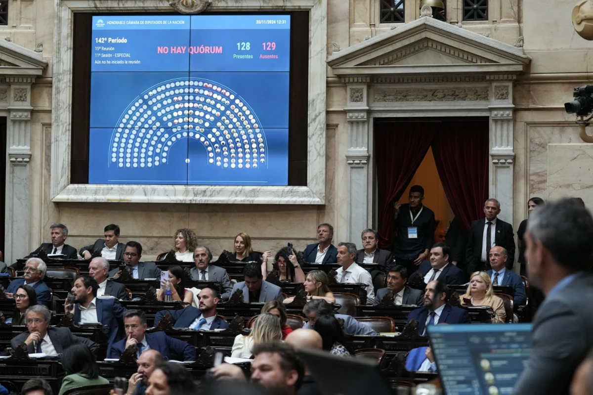 Sin quorum. PRENSA DIPUTADOS 