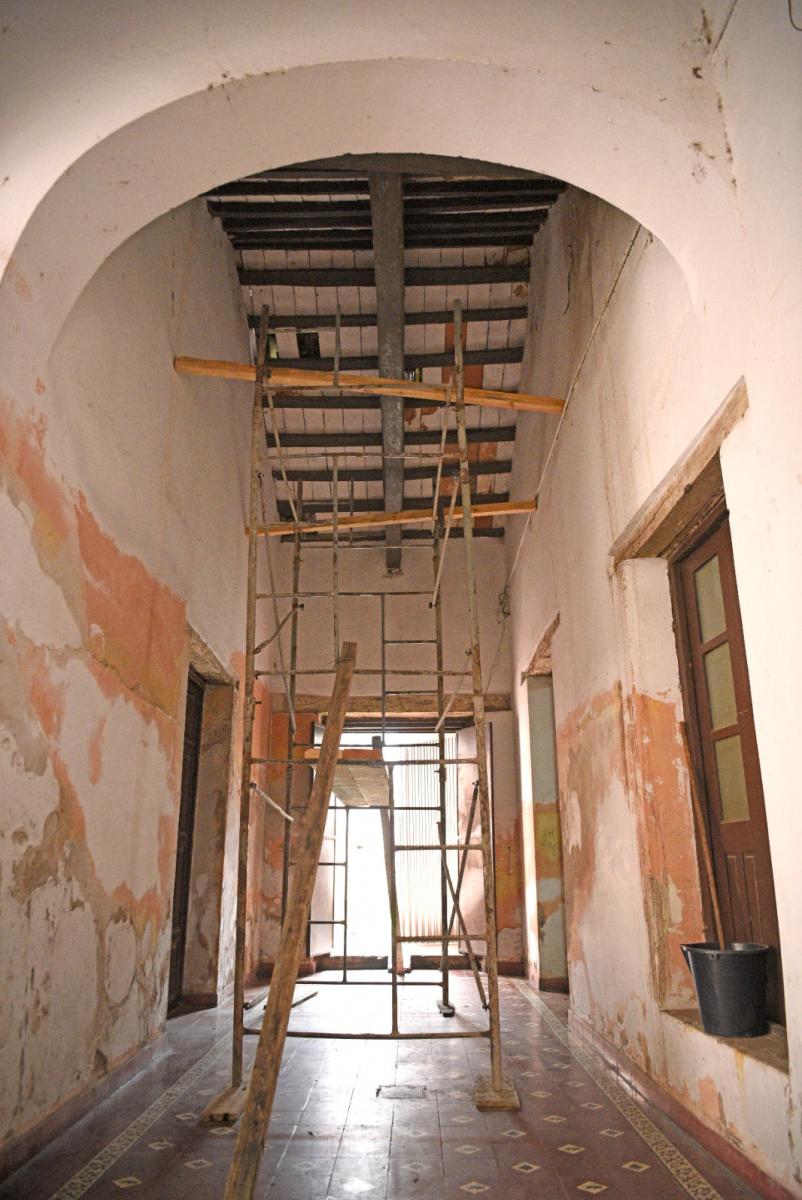 REPARACIONES. Los trabajos se realizan también en el interior de la iglesia. LA GACETA / FOTO DE FRANCO VERA