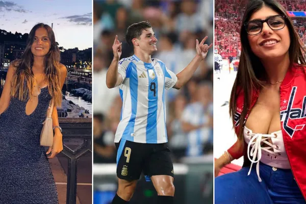 Julián Álvarez respondió a los rumores de romance con la actriz porno Mia Khalifa, con una particular foto