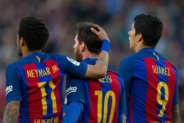 Lionel Messi, Luis Suárez y Neymar se reencontraron para jugar con Barcelona