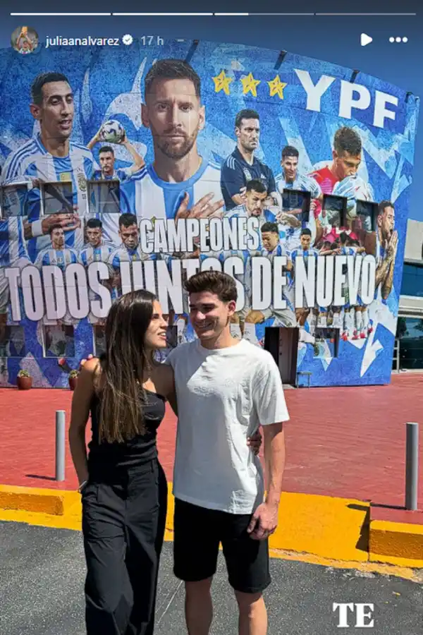 Julián Álvarez respondió a los rumores de romance con la actriz porno Mia Khalifa, con una particular foto