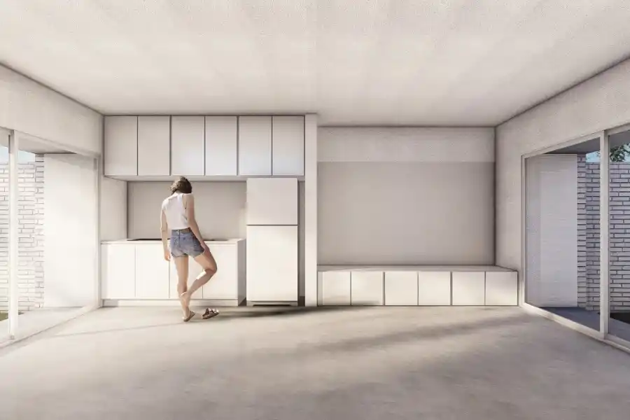 PROCREAR II. La obra contempla la ejecución de viviendas en dúplex. Foto ilustrativa