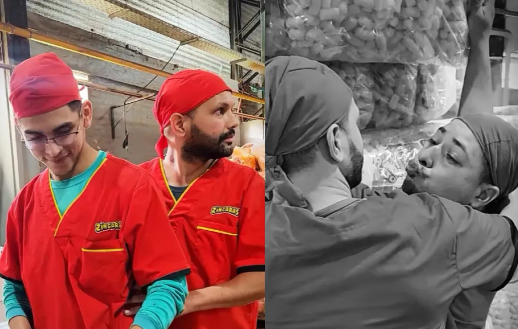 Trabajadores divirtieron con un sketch humorístico.