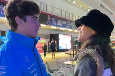 Franco Colapinto se encontró con una actriz argentina en el circuito de Las Vegas