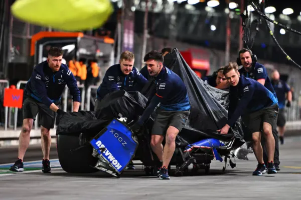 Mirá cómo quedó el auto de Colapinto tras el choque en el GP de Las Vegas