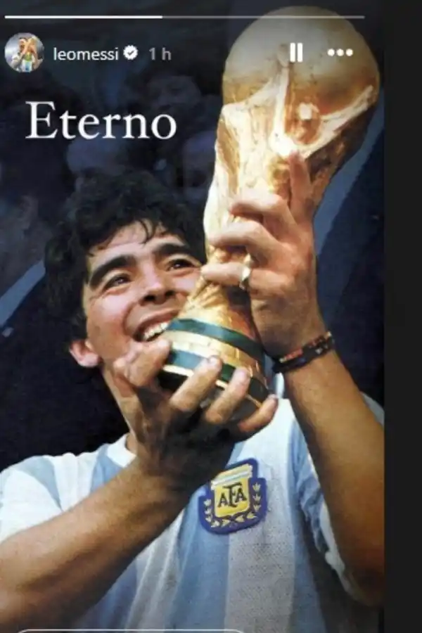 El emotivo posteo de Lionel Messi para recordar a Diego Armando Maradona