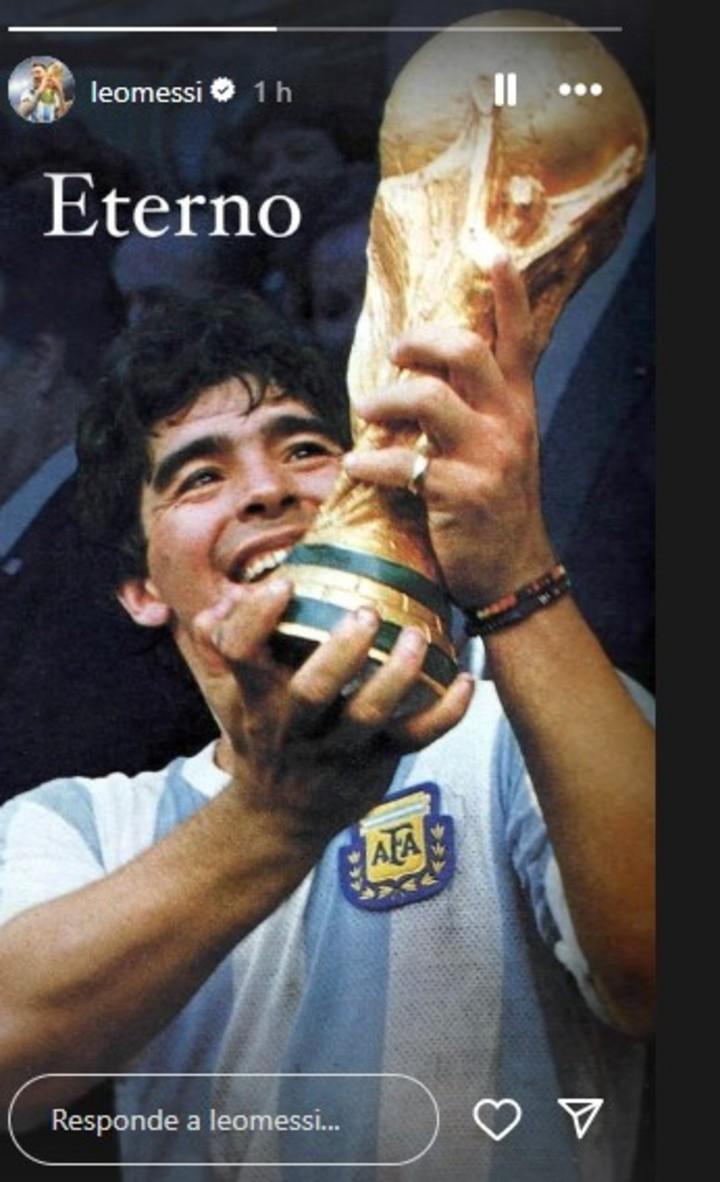 El emotivo posteo de Lionel Messi para recordar a Diego Armando Maradona