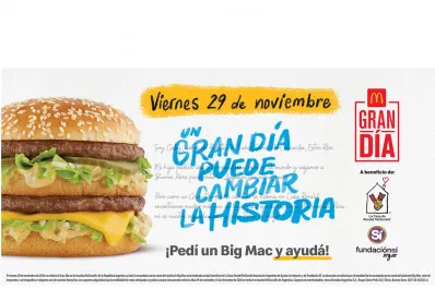 Se celebra el “Gran Día” en Tucumán: con tu compra de Big Mac podés ayudar a Casa Ronald y a la  Fundación Sí