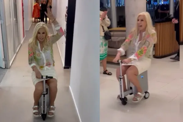 Qué es y cuánto cuesta el singular carrito en el que paseó Susana Giménez por todo el piso