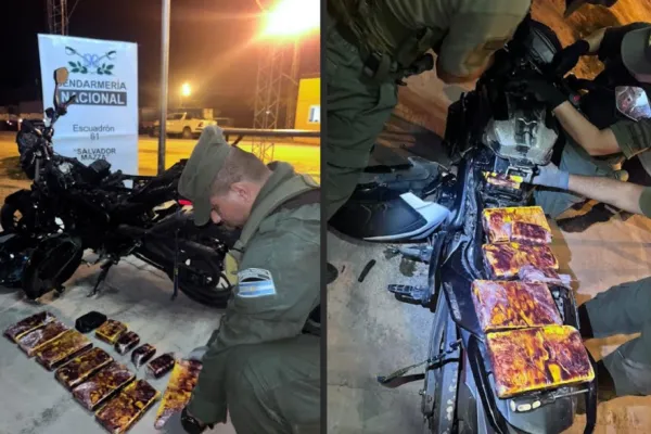Un motociclista ocultaba más de nueve kilos de cocaína en el tanque de combustible