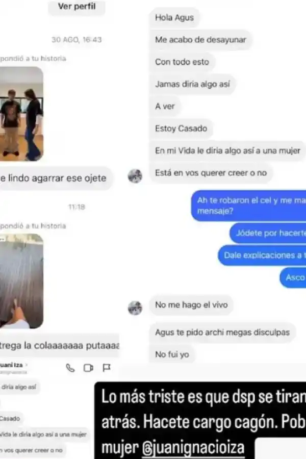 Una estrella de Las Leonas escrachó a un seguidor que la acosaba