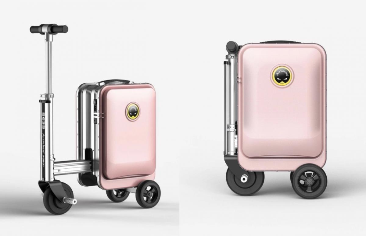 El modelo rosa de la Airwheel.