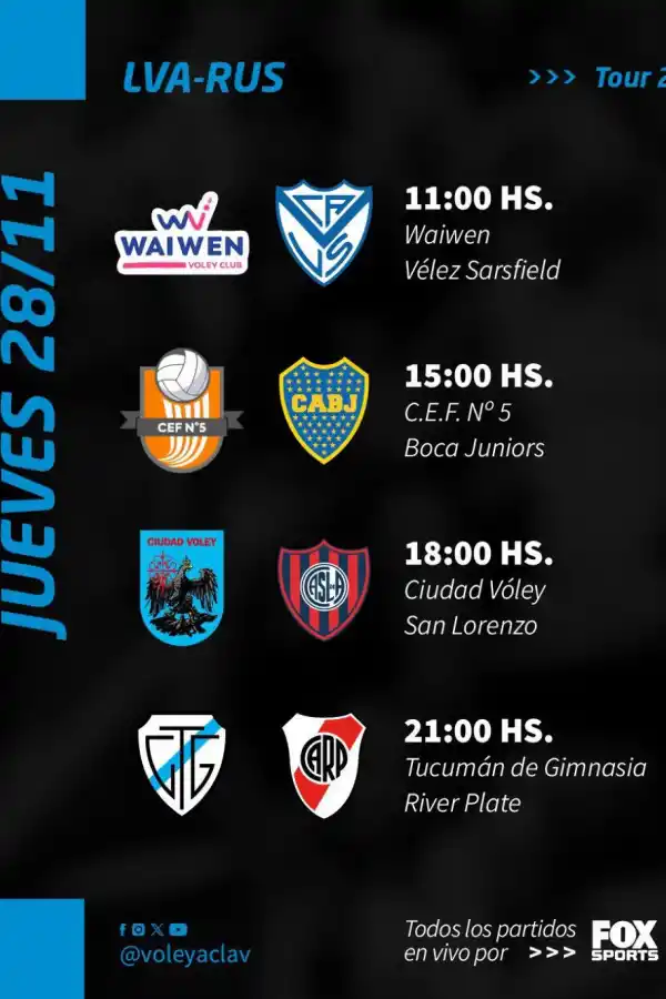 Así será toda la agenda del mejor vóley del país que se jugará en Tucumán BB