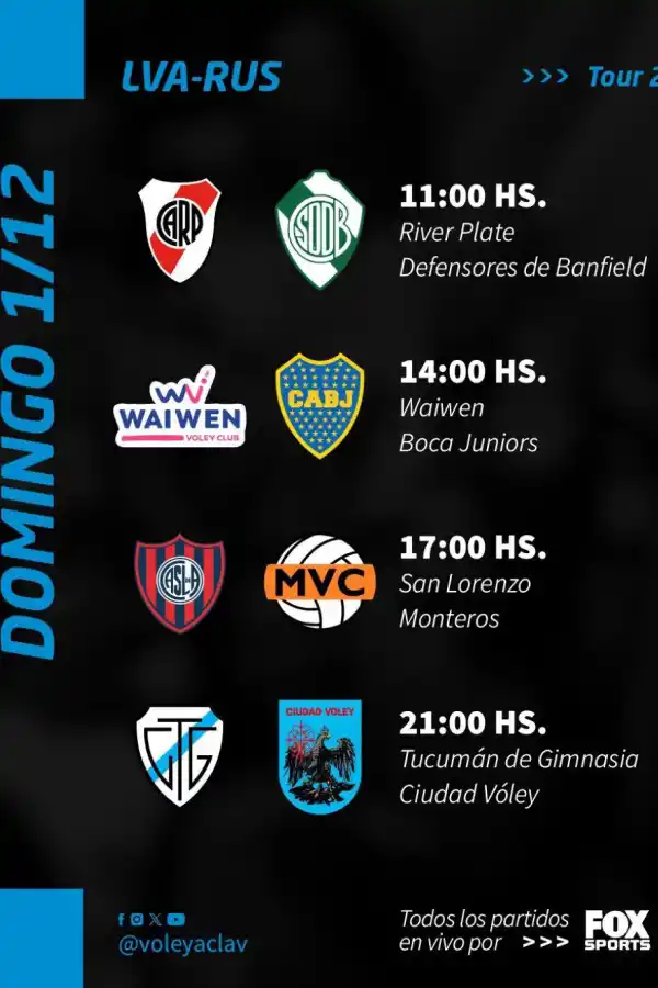 Así será toda la agenda del mejor vóley del país que se jugará en Tucumán BB