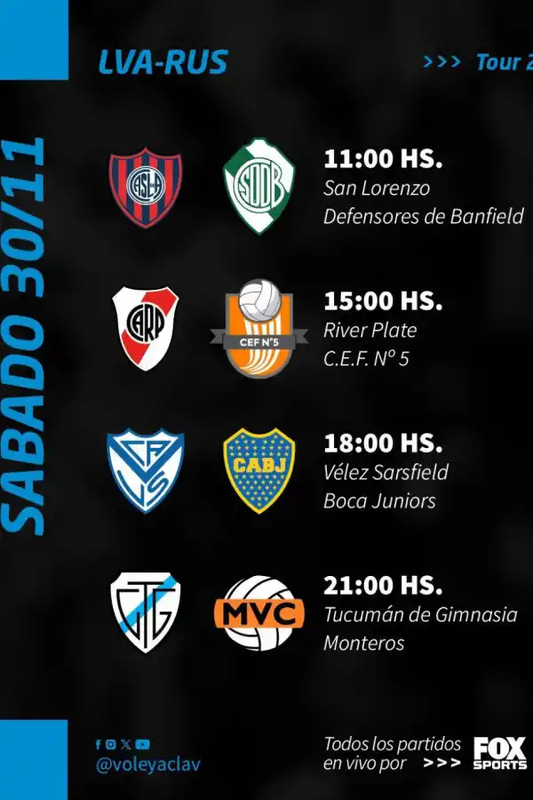 Así será toda la agenda del mejor vóley del país que se jugará en Tucumán BB