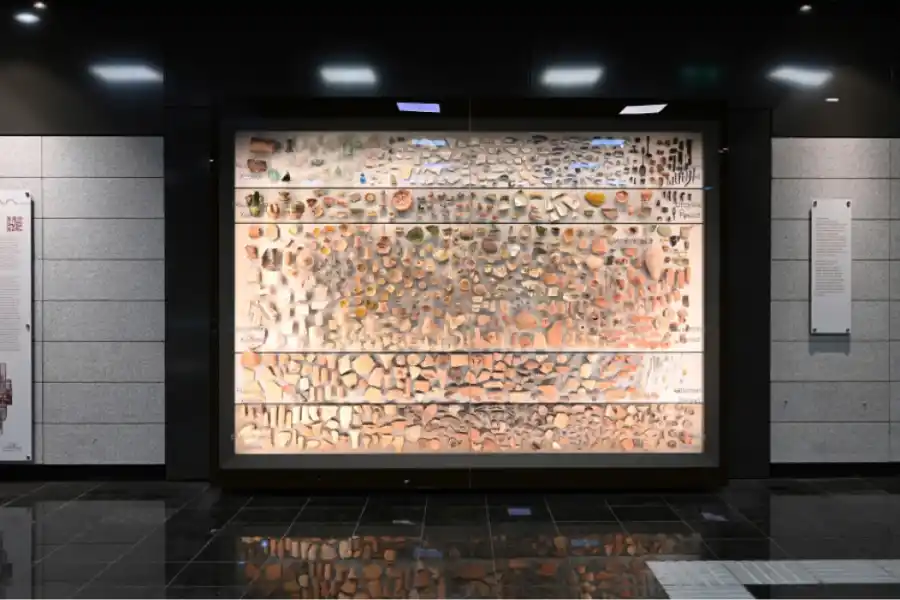 La nueva estación de subte incluirá los hallazgos arqueológicos.