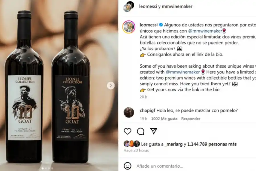 Vinos italianos: el nuevo emprendimiento premium de Lionel Messi
