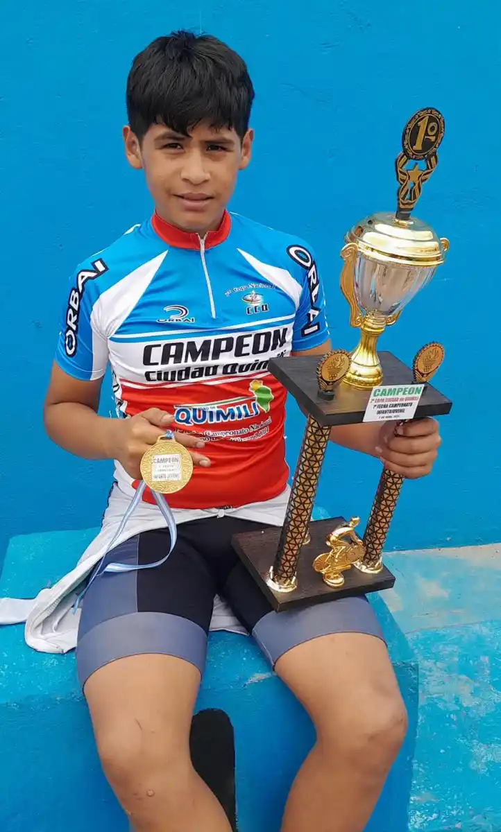 La promesa tucumana que con 12 años ya es campeón nacional y sueña con una bicicleta nueva