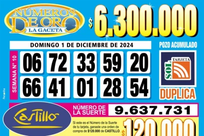 Los Números de Oro de LA GACETA del 1 de diciembre