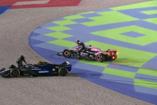 Colapinto quedó afuera antes de terminar la primera vuelta del GP de Qatar, que ganó Verstappen
