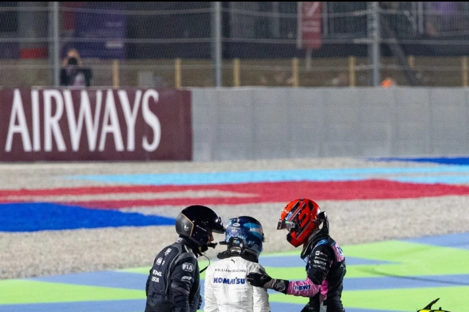 CRUCE. Colapinto se mostró enojado con Ocon y Hülkenberg. 