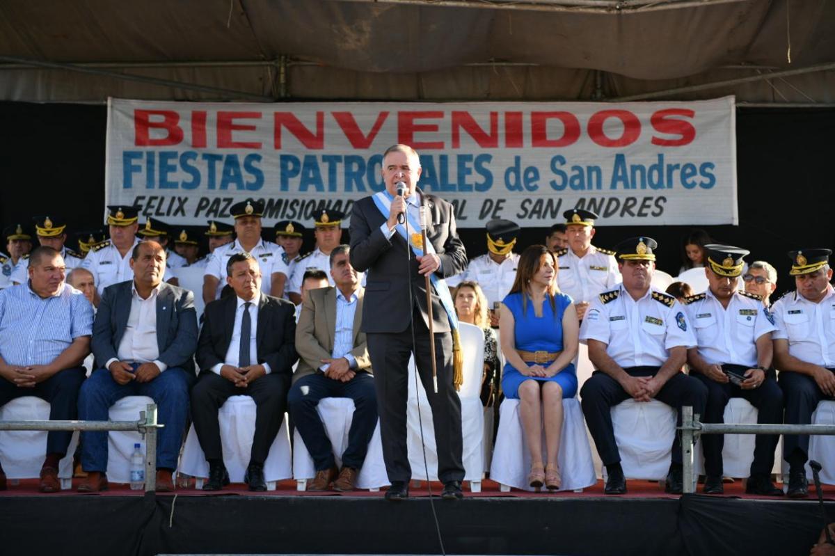 Jaldo participó de los festejos por las fiestas patronales y el aniversario de San Andrés