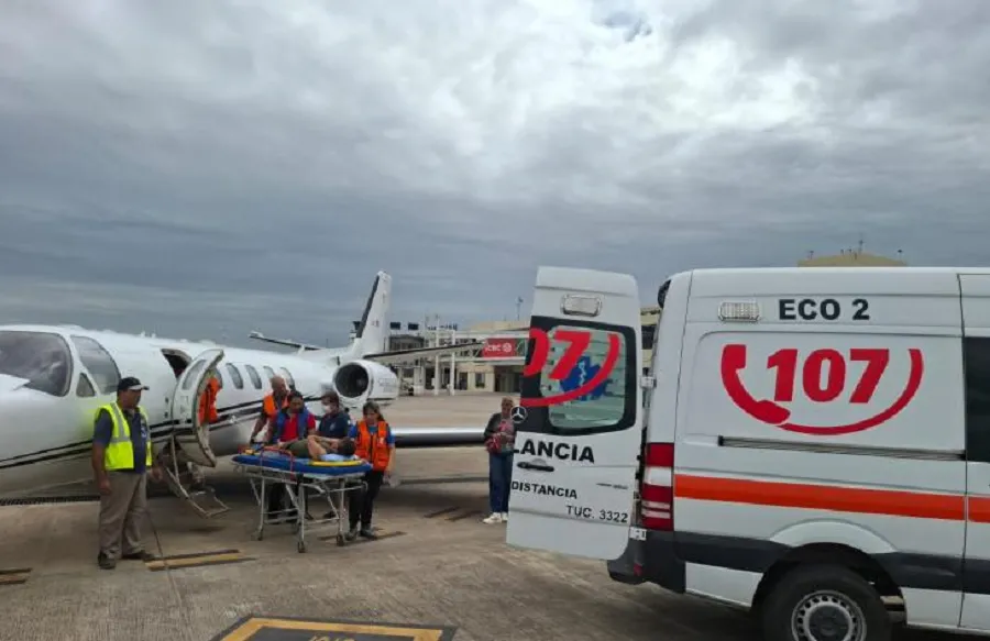 Niña con insuficiencia hepática trasladada al Garrahan en el avión sanitario