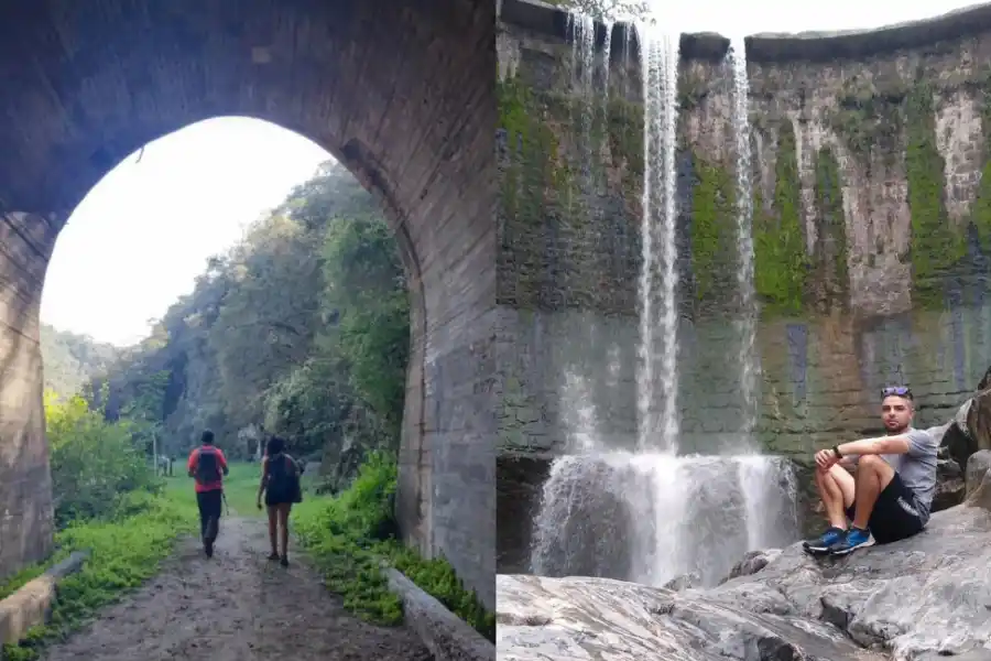 Uno de los túneles por los que pasaba el ferrocarril.